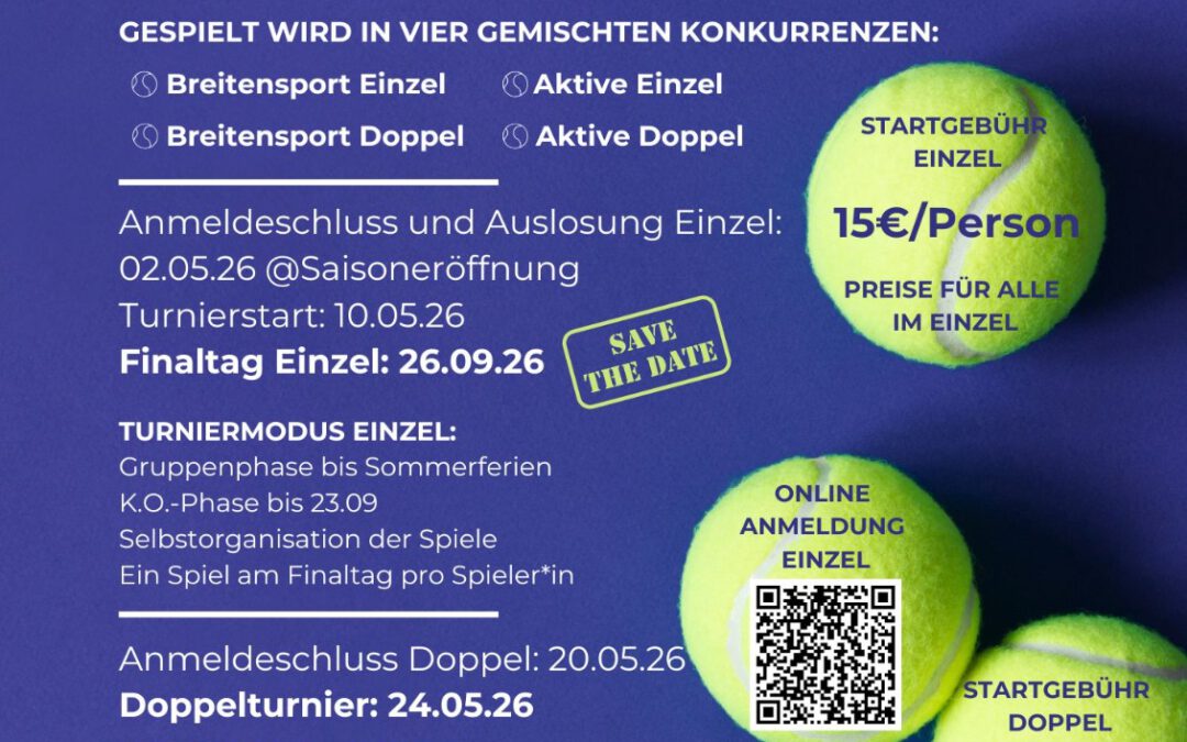 TSV Open 2026 – Vereinsmeisterschaften im Einzel & Doppel